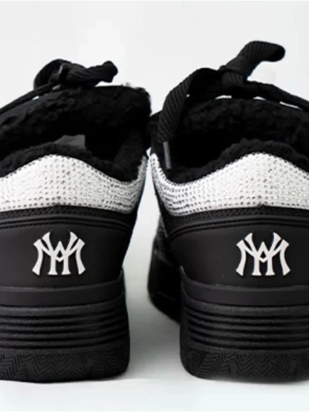 ⬛️💎👟💎⬛️ Watson Black/White Rhinestone Chunky Bones Sneakers